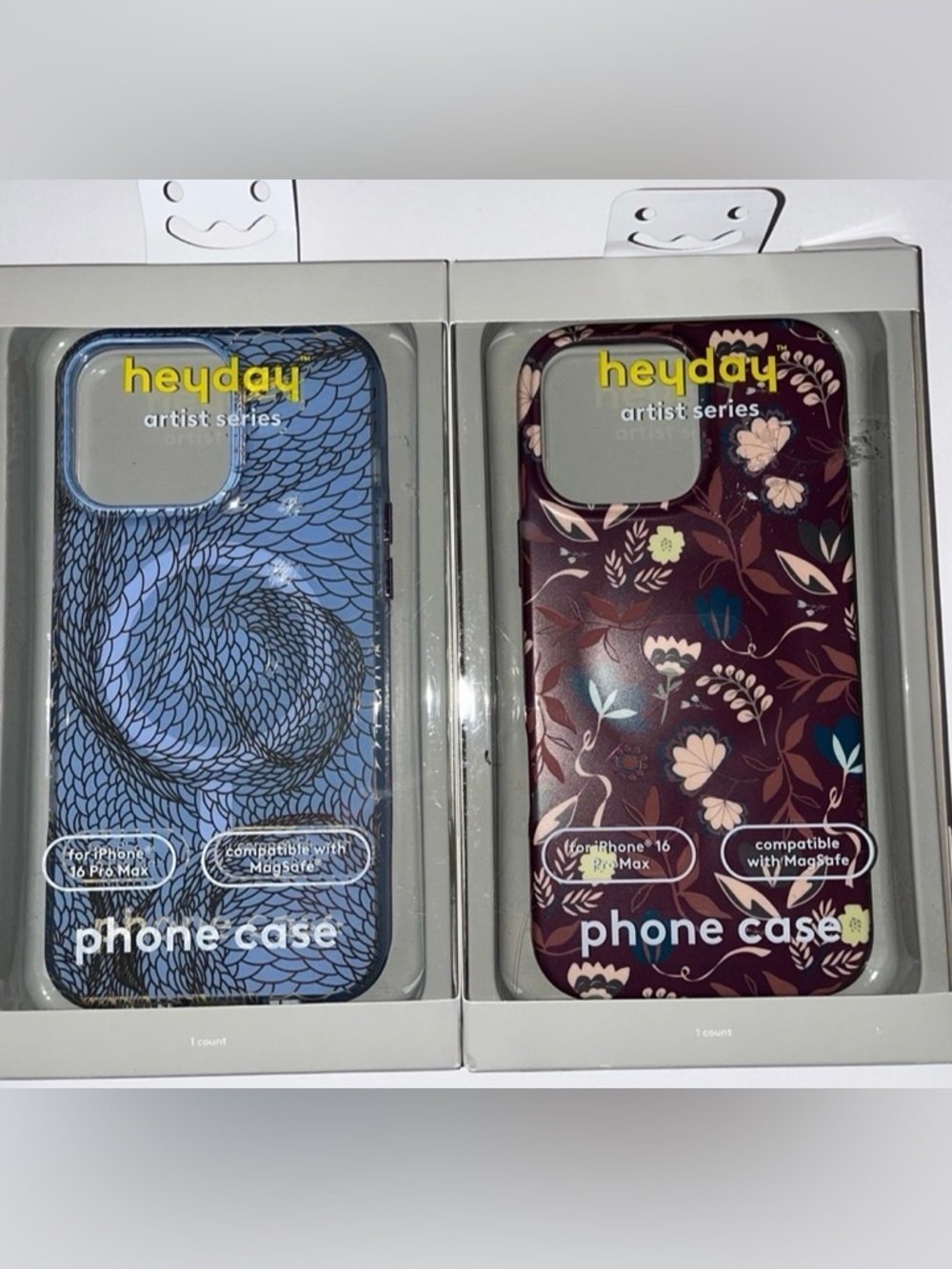 NEW Heyday iPhone 16 Pro Max Case Set of 2 MagSafe Artist Series